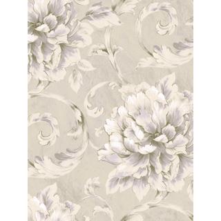 Seabrook Designs LE20606 Leighton Acrylic Coated Floral Wallpaper